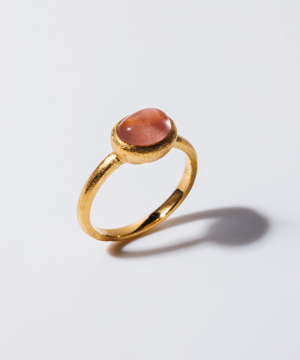 レアストーン　オレゴンサンストーン　サファイア　リング　#16 オレゴンサンストーン リング – Fruitsjolie