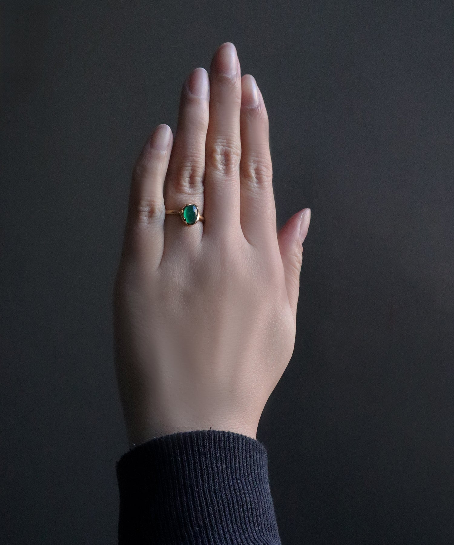 グリーンオニキス リング