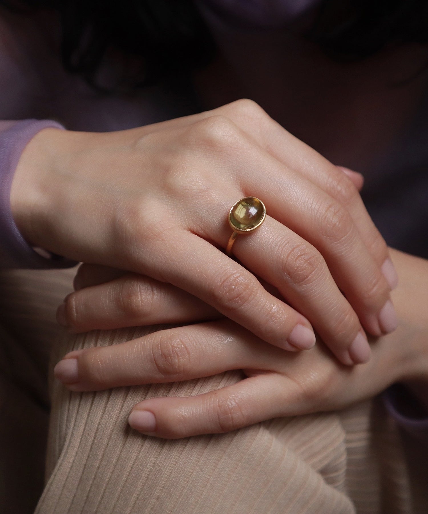 レモンクォーツ リング