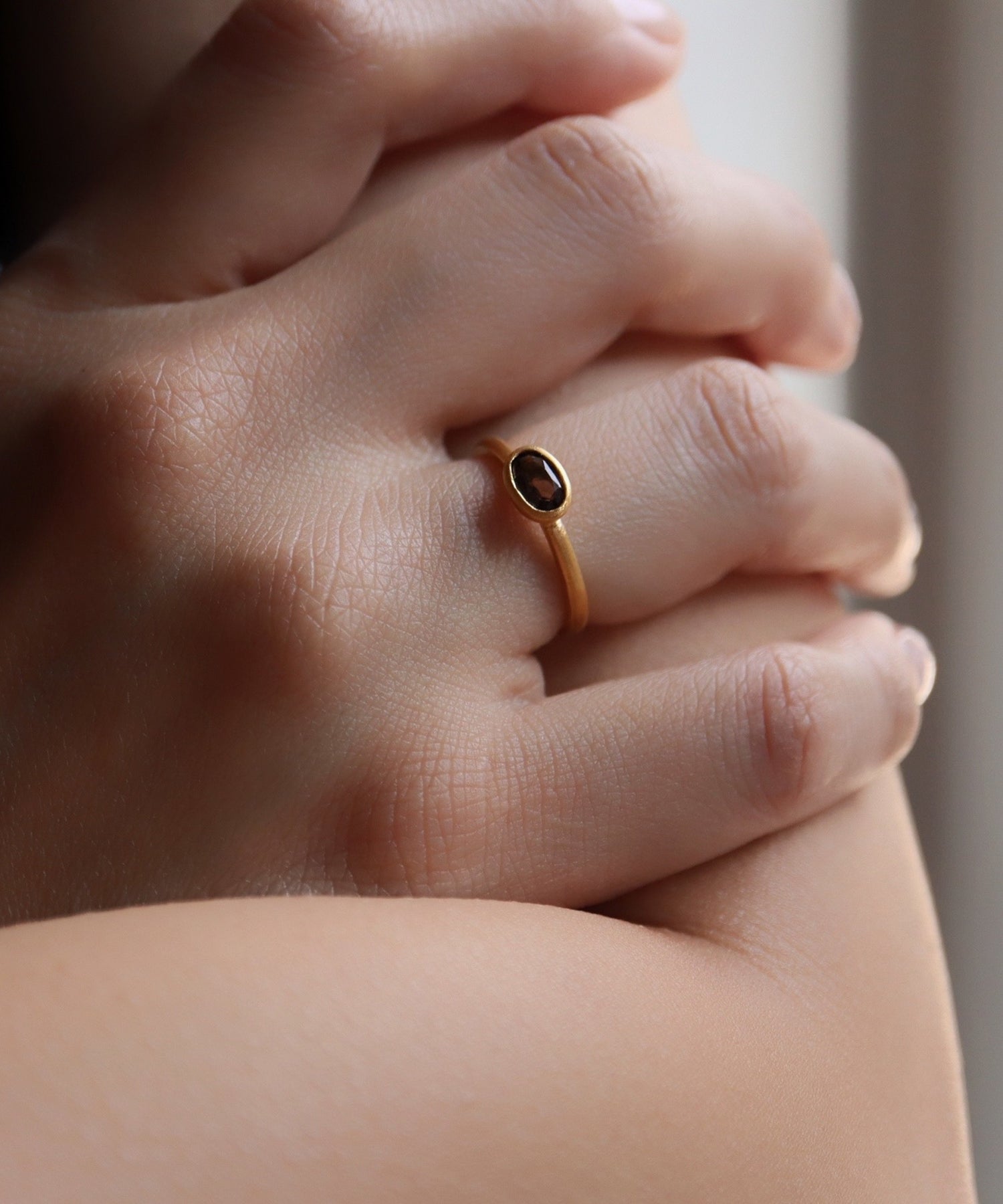 スモーキークォーツ リング