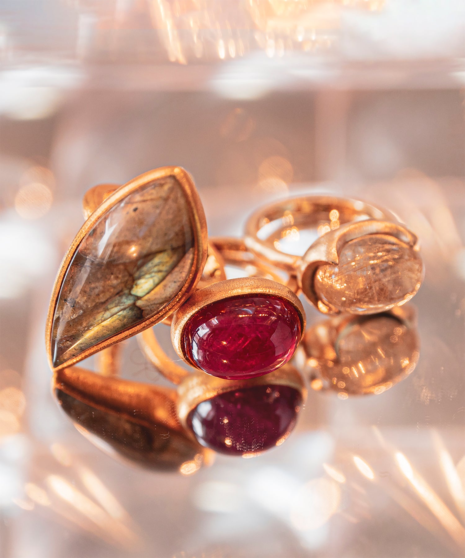 ルチルクォーツ リング