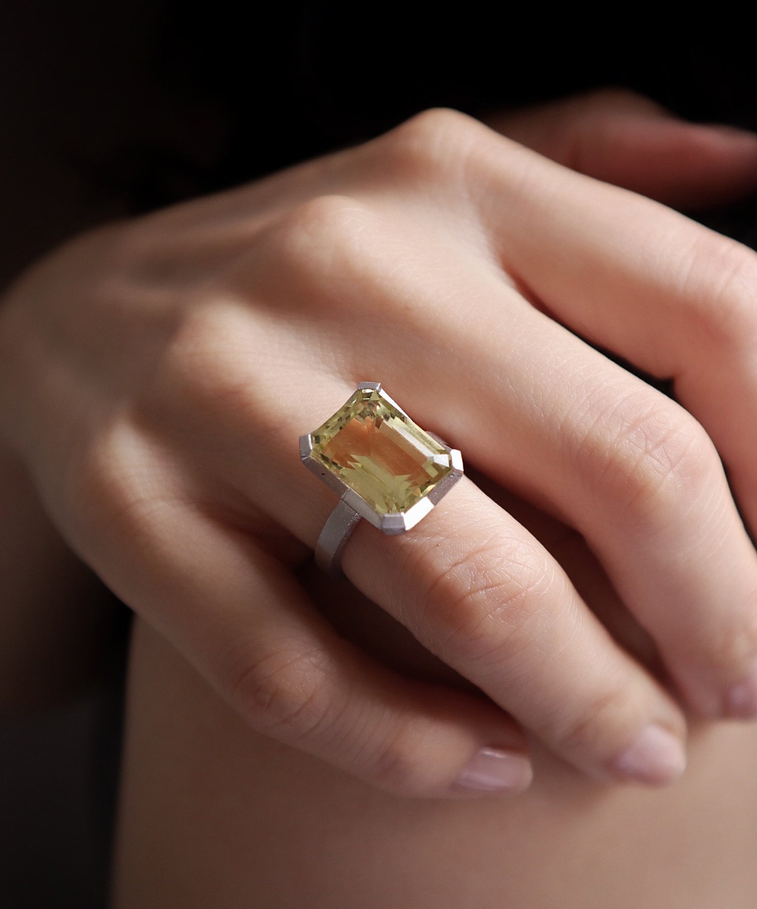 レモンクォーツ リング