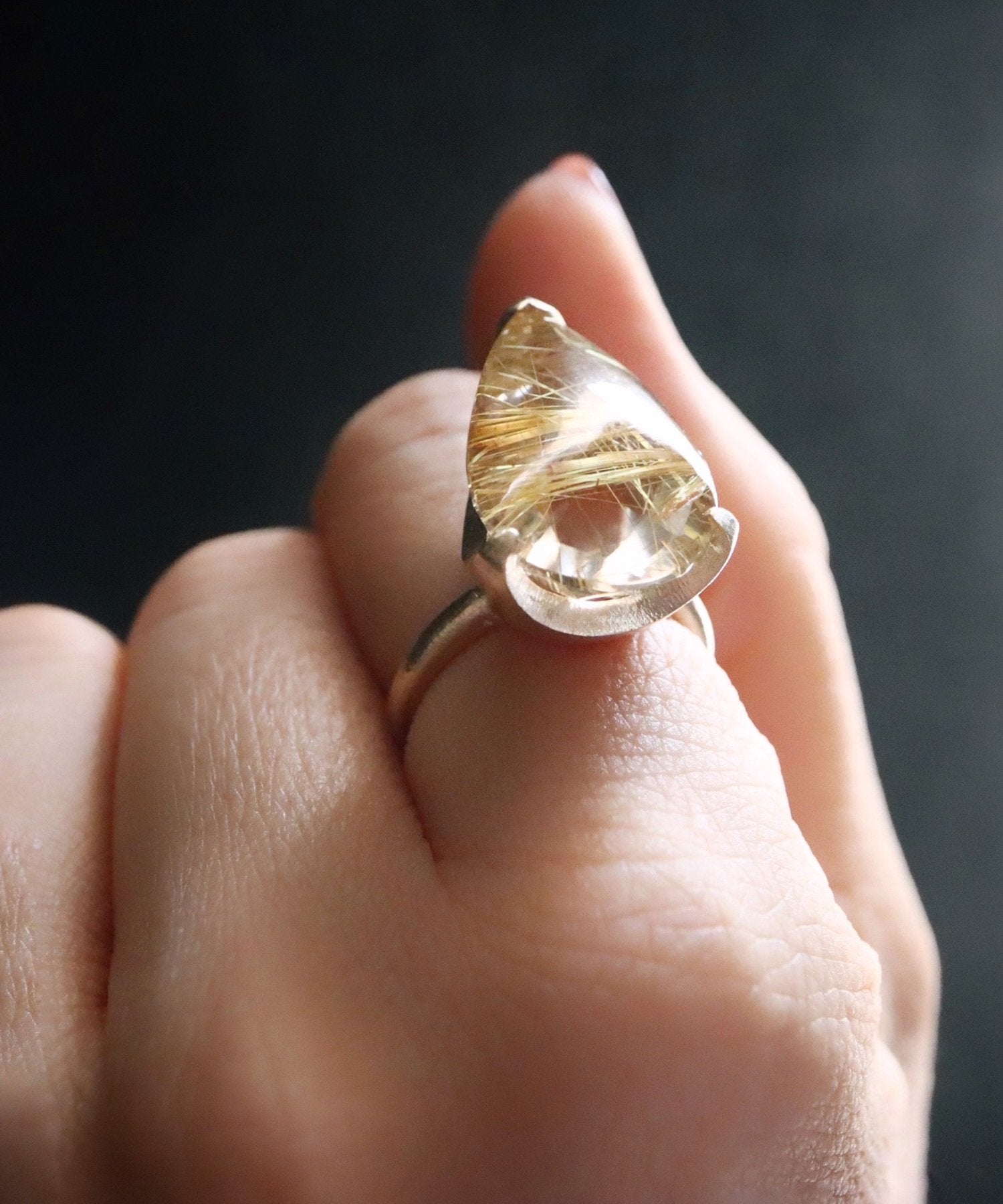 ルチルクォーツ リング