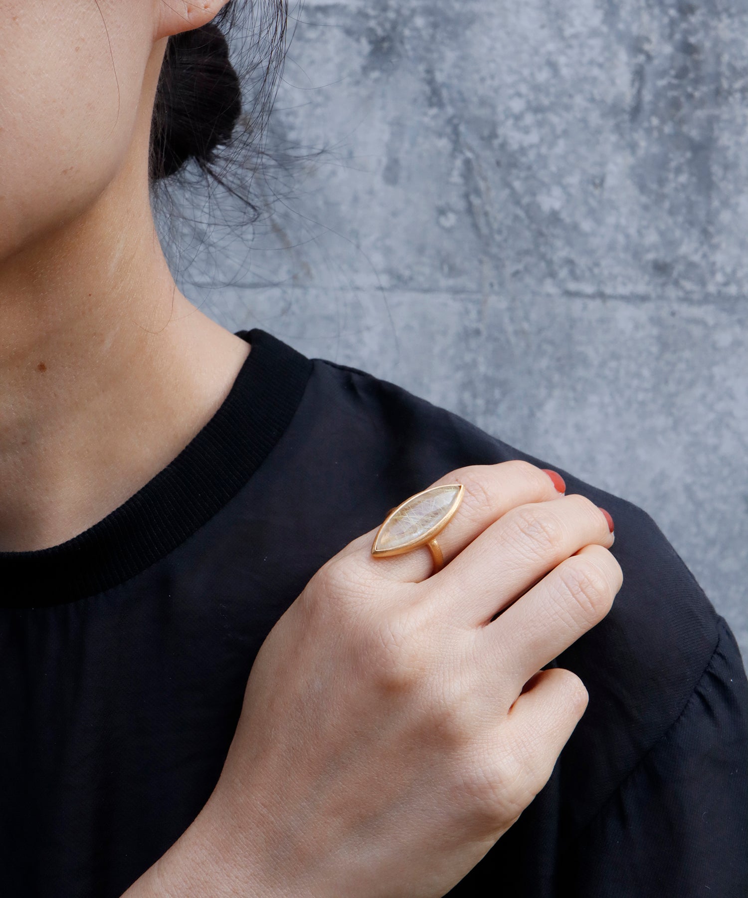 ルチルクォーツ リング