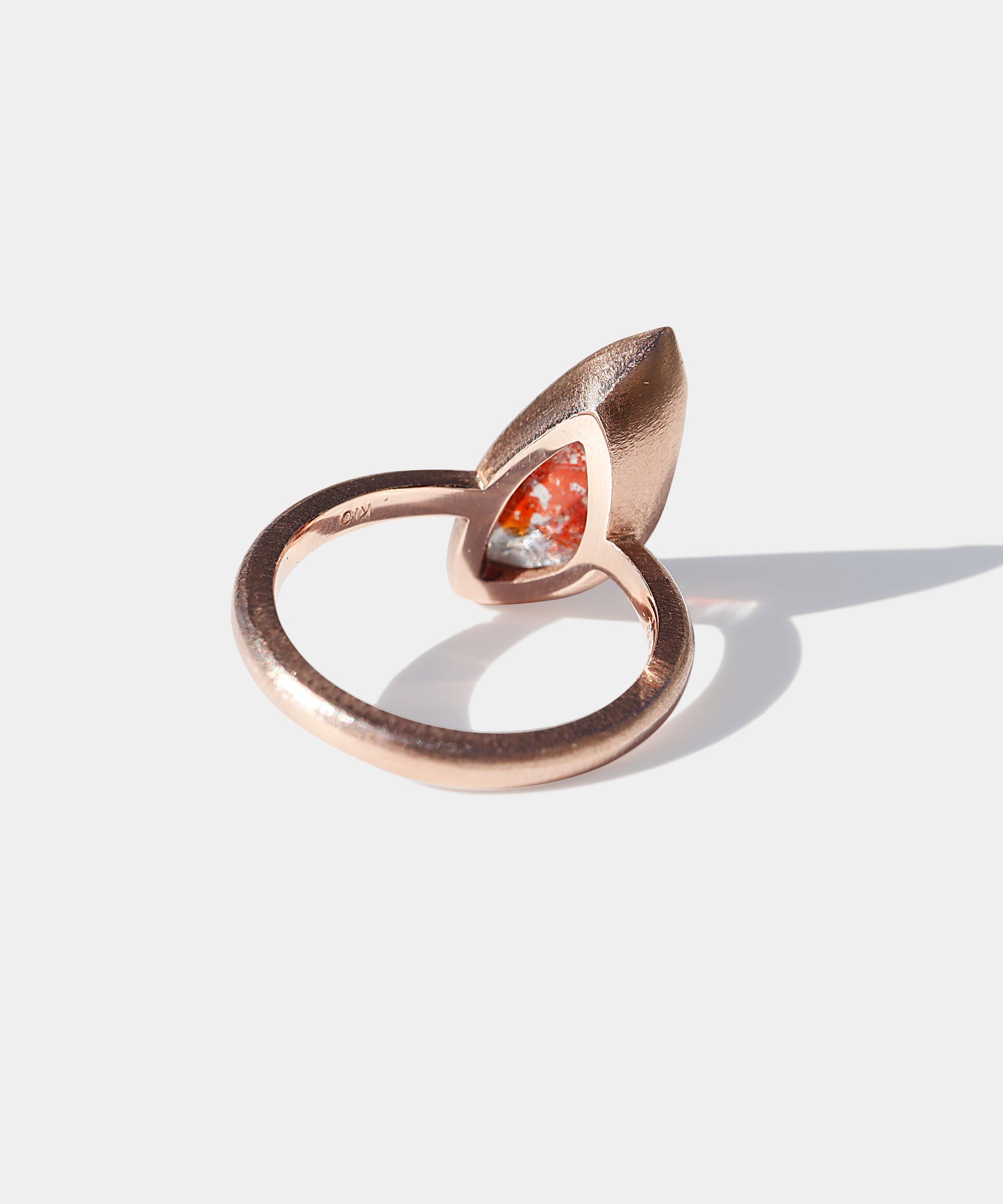 ヘマタイトinクォーツ(レインボー) リング