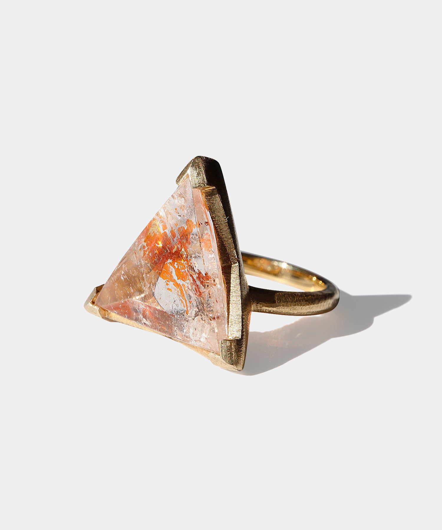 ヘマタイトinクォーツ(レインボー) リング