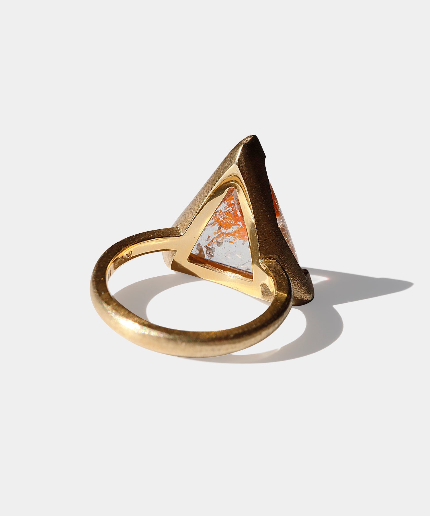 ヘマタイトinクォーツ(レインボー) リング