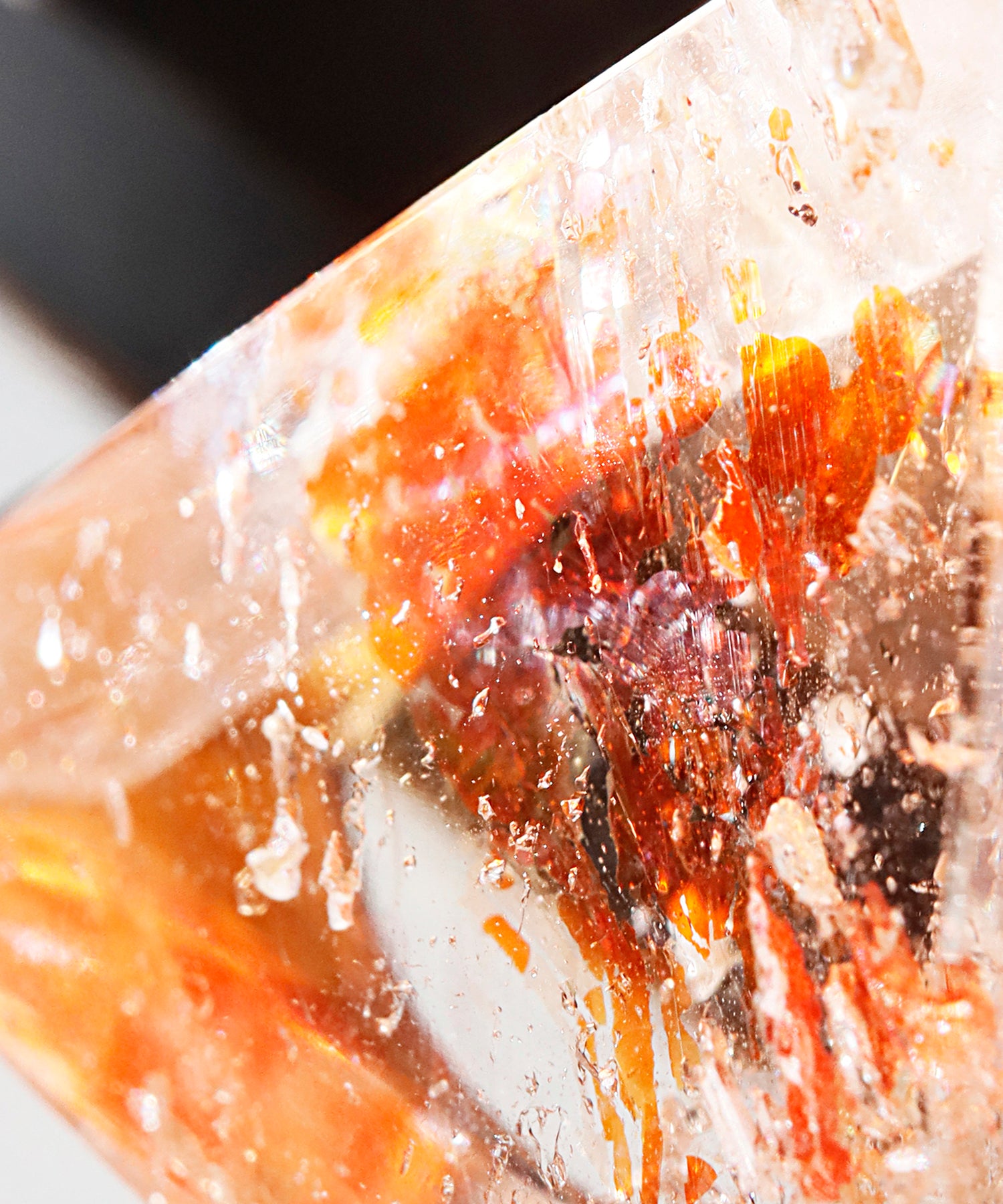 ヘマタイトinクォーツ(レインボー) リング