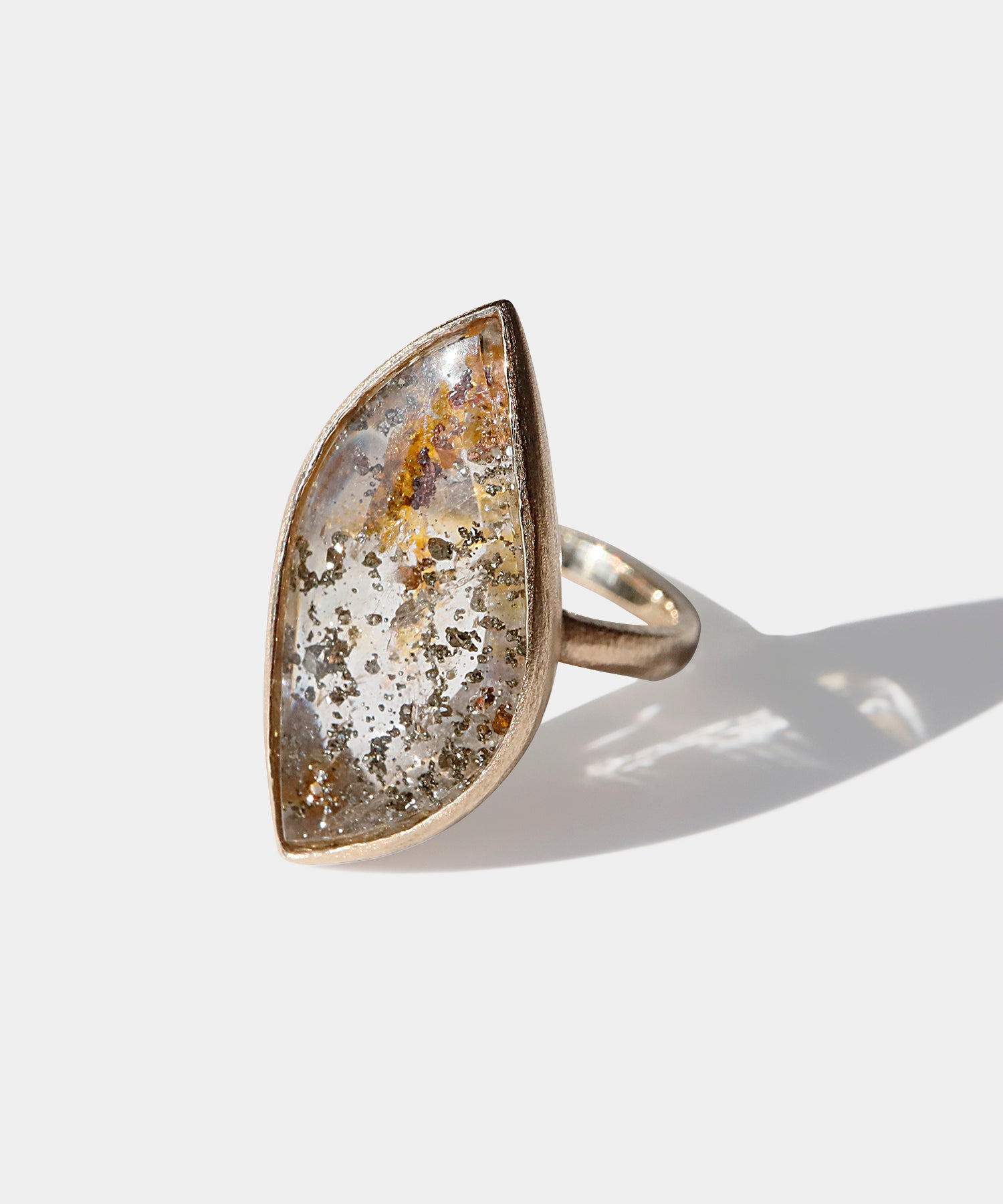 パイライトinクォーツ リング