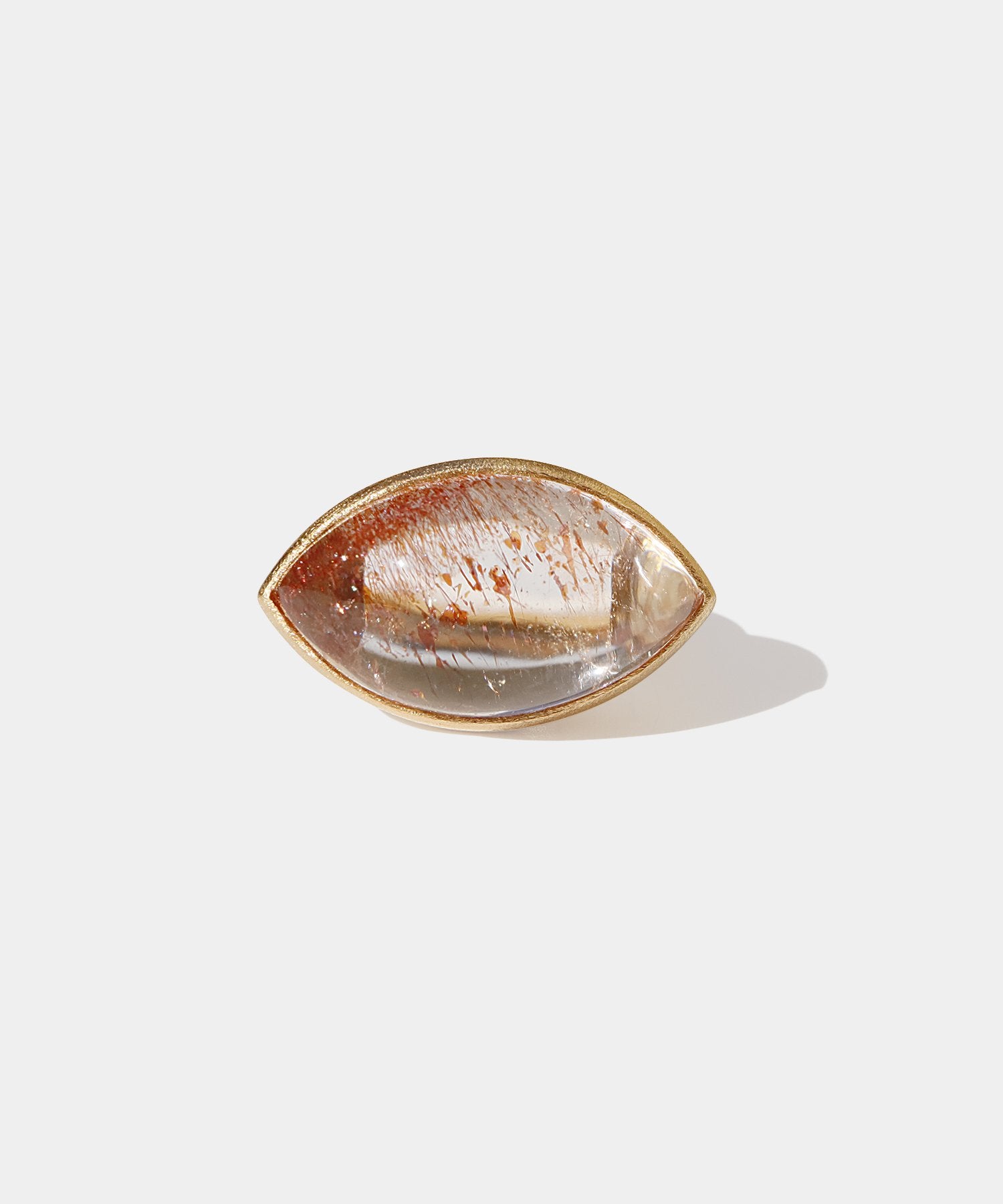 レッドファイヤークォーツ(レインボー) リング