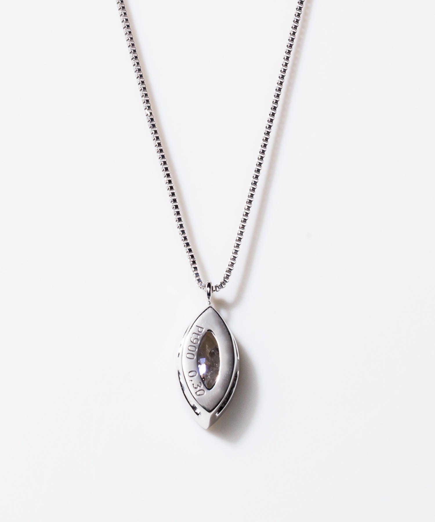 3.00カラットのマーキスカットダイヤモンドネックレス | IGI認定 | 14K 