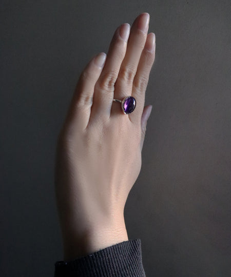 Fruitsjolie フリュイジョリ　紫色　アメジストリング アメジスト リング – Fruitsjolie