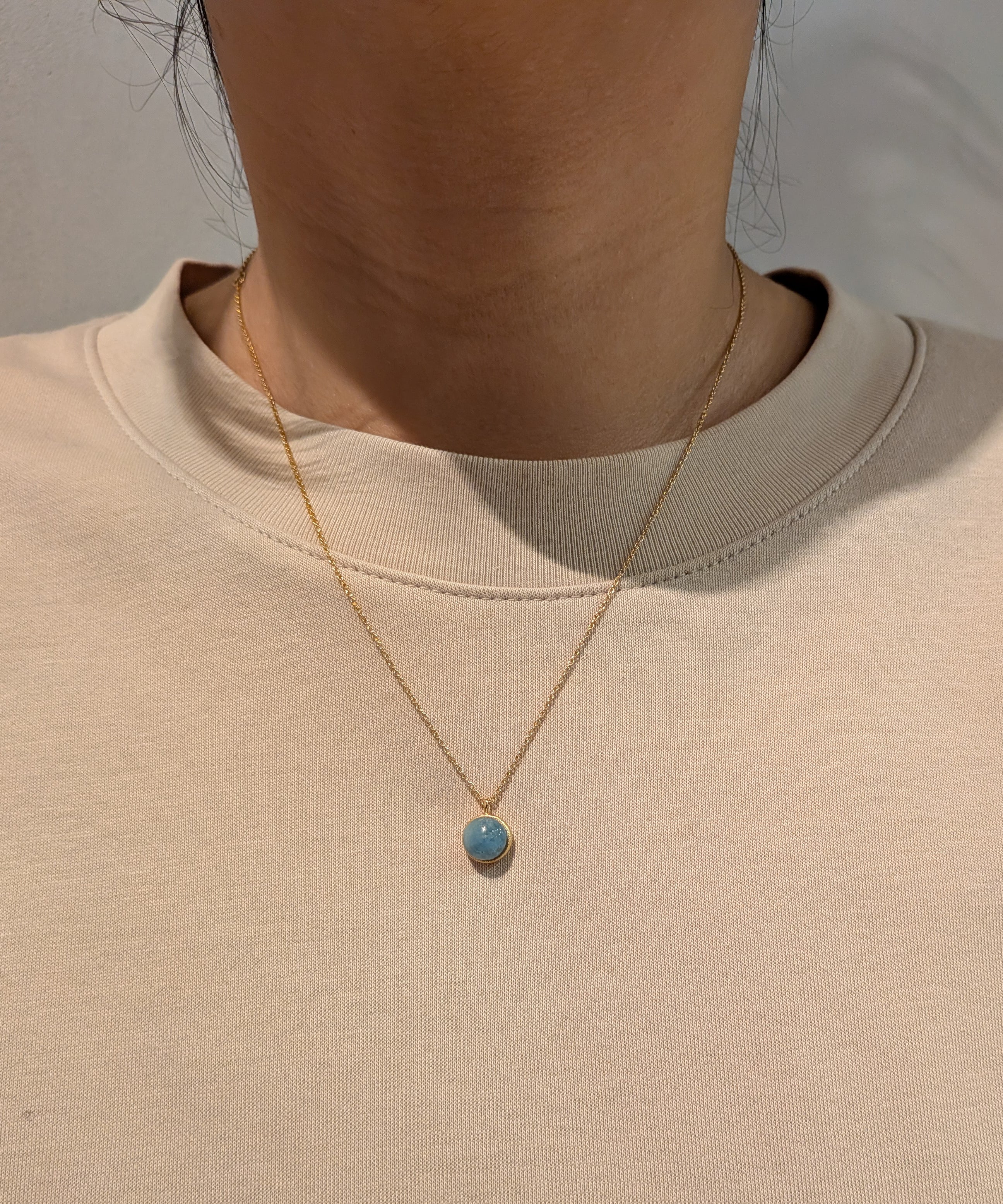 ミルキーアクアマリン ネックレス – Fruitsjolie