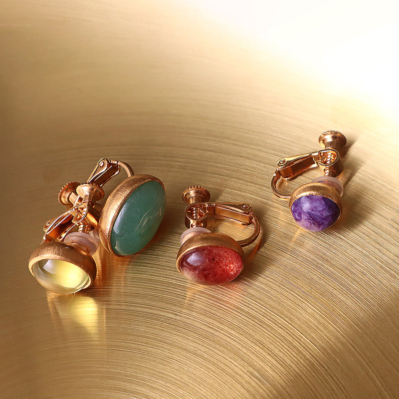 Fruitjolie★アップルレッドカルセドニーピアス ピアス – Fruitsjolie
