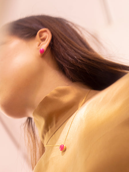 Fruitjolie★アップルレッドカルセドニーピアス カルセドニーコレクション – Fruitsjolie
